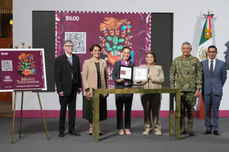 Lanzan timbre postal conmemorativo “México Tenochtitlan, siete siglos de legado de grandeza”