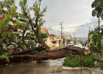 Serias afectaciones dejó el torrencial aguacero de ayer
