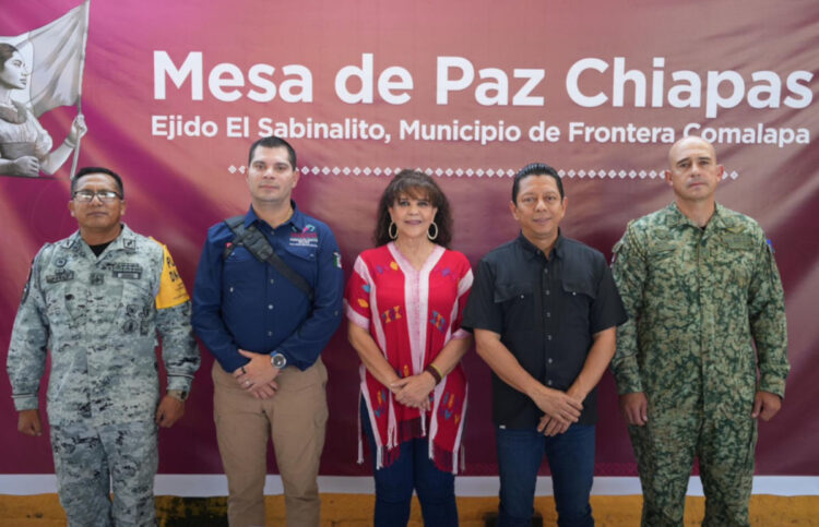 Desde El Sabinalito, en Frontera Comalapa, reafirman compromiso con la seguridad y la paz en la Sierra