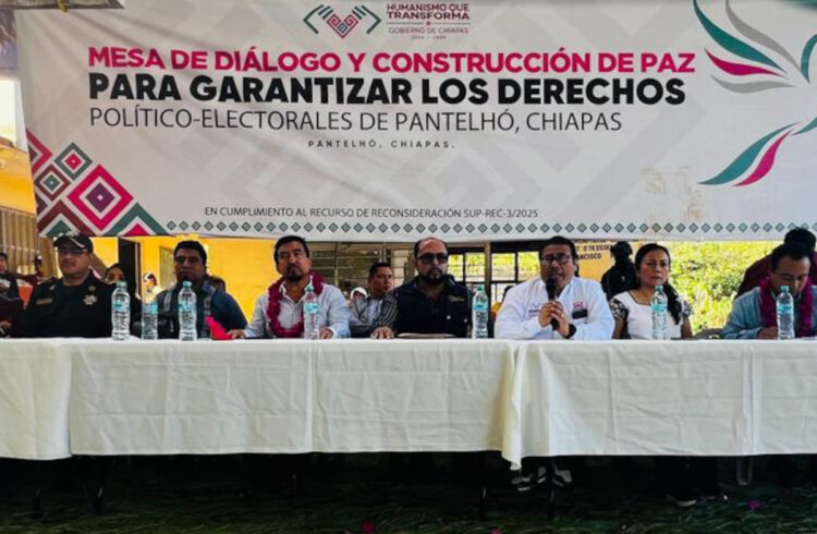 Realizan 7ª Mesa de Diálogo y Construcción de Paz en Pantelhó