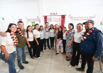 Eduardo Ramírez inaugura Centro LIBRE en Acala para proteger y empoderar a las mujeres