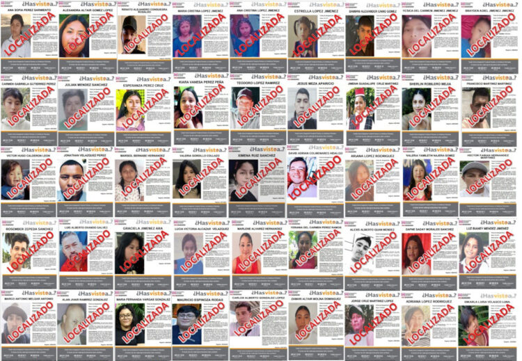 FGE localiza a 50 personas durante el mes de julio