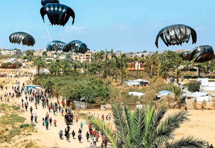 La hambruna en Gaza vista desde el cielo