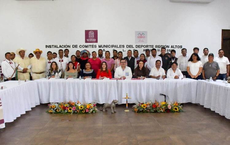 Instalan Comités Municipales del Deporte en la Región Altos de Chiapas