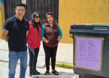 Vecinos del barrio María Auxiliadora mantienen limpios sus contenedores