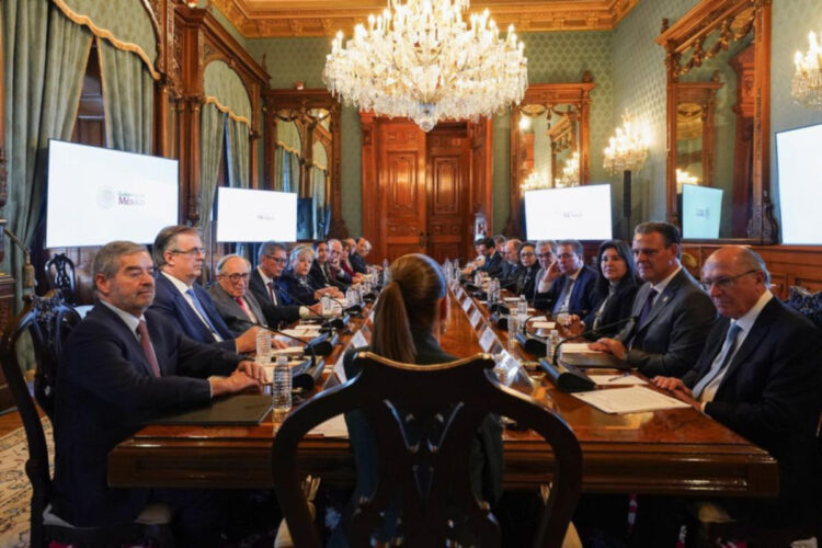 Claudia Sheinbaum recibe a delegación de Brasil, encabezada por el vicepresidente Geraldo Alckmin