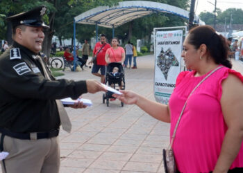 SSP conmemora el Día Mundial del Peatón en Chiapa de Corzo