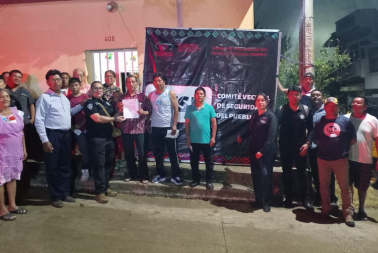 SSP instala Comités Vecinales de Seguridad del Pueblo en Copoya