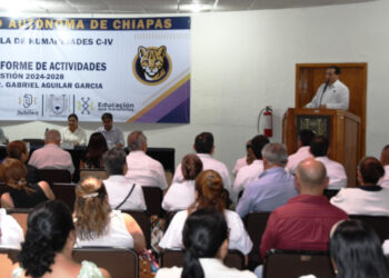 Rinde Informe de actividades director de la Escuela de Humanidades Campus IV Tapachula de la UNACH