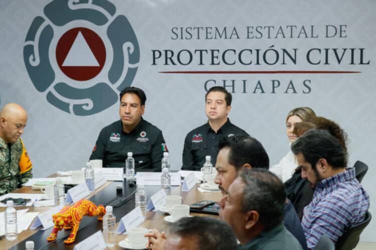 CEPC evalúa daños generados por la onda tropical 33 en Chiapas