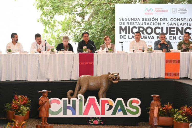 ERA y Alicia Bárcena encabezan sesión del Consejo Estatal de Microcuencas de la Nueva ERA en Chiapas