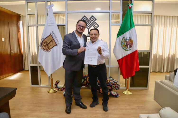 Moreno Guillén recibe al nuevo magistrado Félix Noé Penagos Madrigal