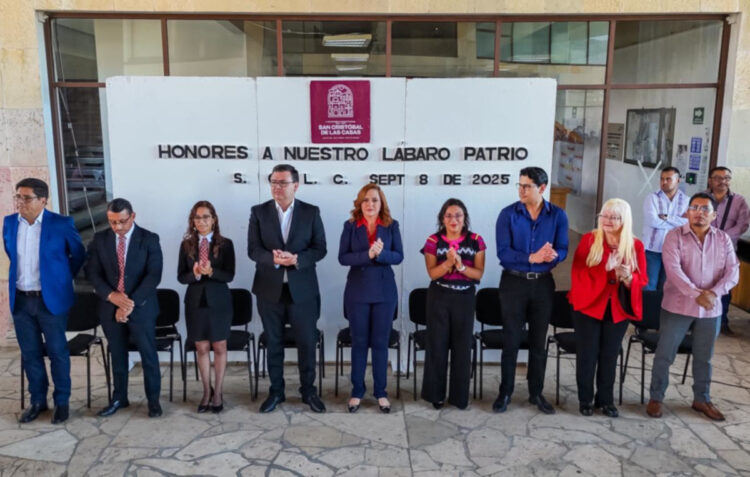 Honran a la Bandera en San Cristóbal de Las Casas