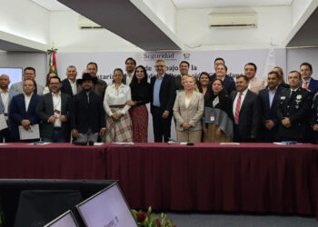 Policía Municipal de San Cristóbal participa en mesa nacional de seguridad en la CDMX