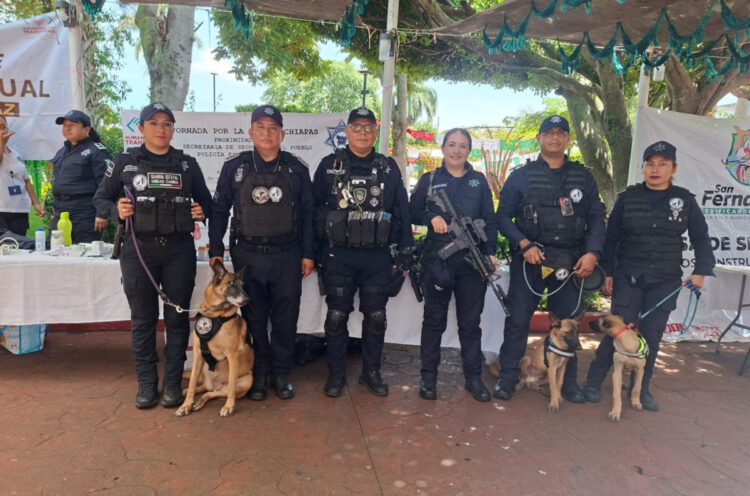 SSP participa en el marco del desarrollo de la Jornada por la Paz, en Berriozábal