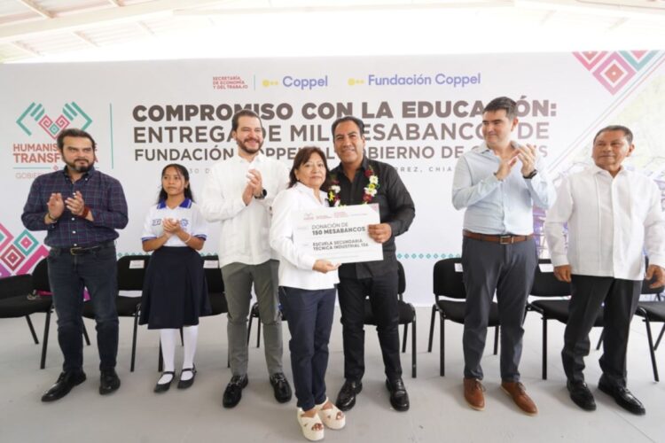 Con apoyo de Fundación Coppel, Eduardo Ramírez impulsa espacios dignos para estudiantes