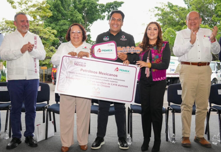 Eduardo Ramírez reconoce a Pemex por su compromiso social y apoyo a Chiapas