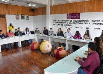 Firman convenio para fortalecer el impulso a la juventud en San Cristóbal de Las Casas