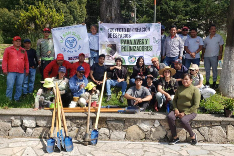 Realizan plantación de jardines para aves y polinizadores en San Cristóbal