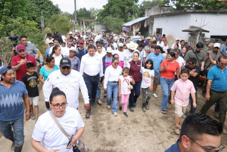 Presidenta continúa recorridos de supervisión por Pantepec, Puebla