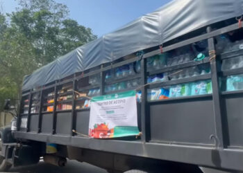 SSP recolecta 3 toneladas 617 kilos de víveres para los damnificados del Estado de Veracruz