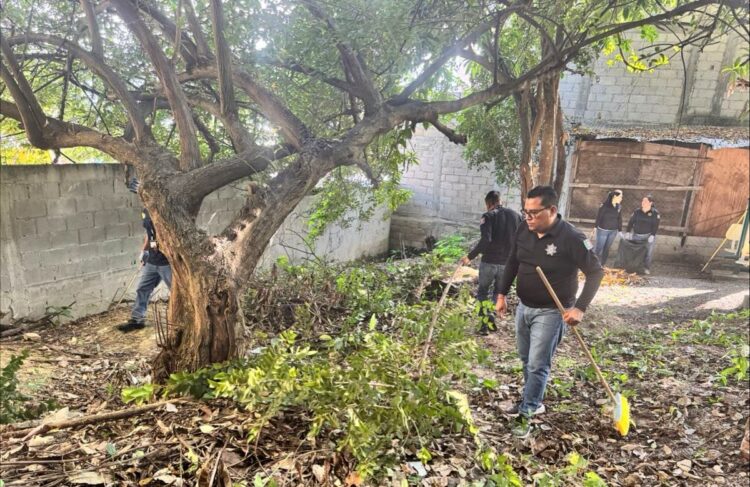 SSP a través de “Tequio Preventivo” crea entornos seguros y saludables en Tuxtla