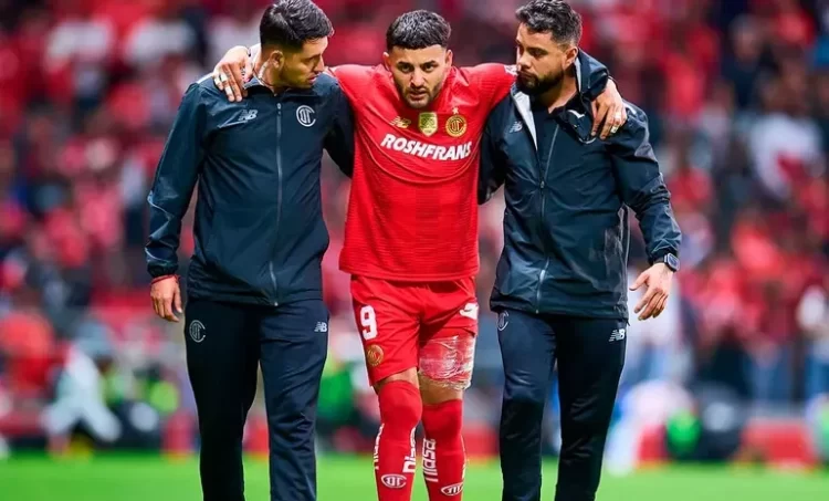 Toluca revela la gravedad de la lesión de Alexis Vega