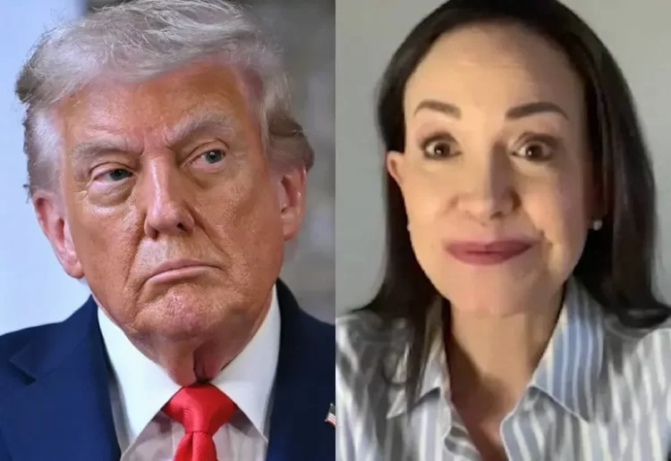 Trump desconoce a Corina Machado a pesar de que le dedicó el Nobel de la Paz 2025