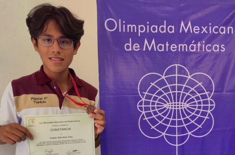 Estudiante del Cecytech obtiene bronce en la Olimpiada Mexicana de Matemáticas 2025