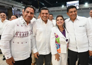 Asiste Eduardo Ramírez al Primer Informe de Gobierno del gobernador de Tabasco, Javier May