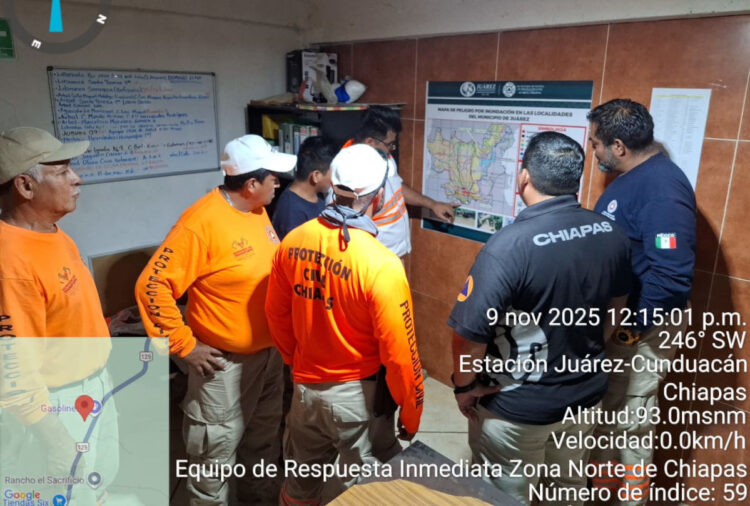 Ingreso de frente frío No.13 ocasionará lluvias principalmente en la región Norte de Chiapas