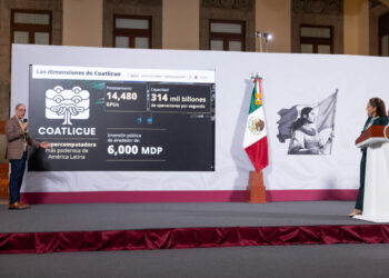 Presidenta presenta “Coatlicue”, la supercomputadora del pueblo de México y la más poderosa de América Latina