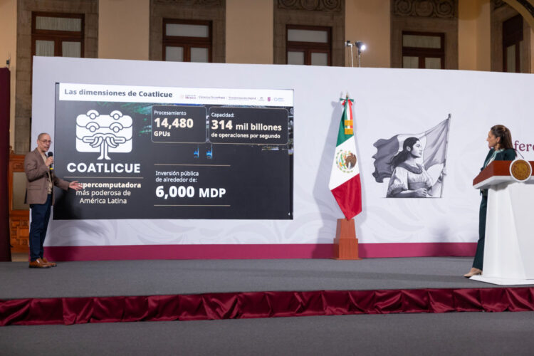 Presidenta presenta “Coatlicue”, la supercomputadora del pueblo de México y la más poderosa de América Latina