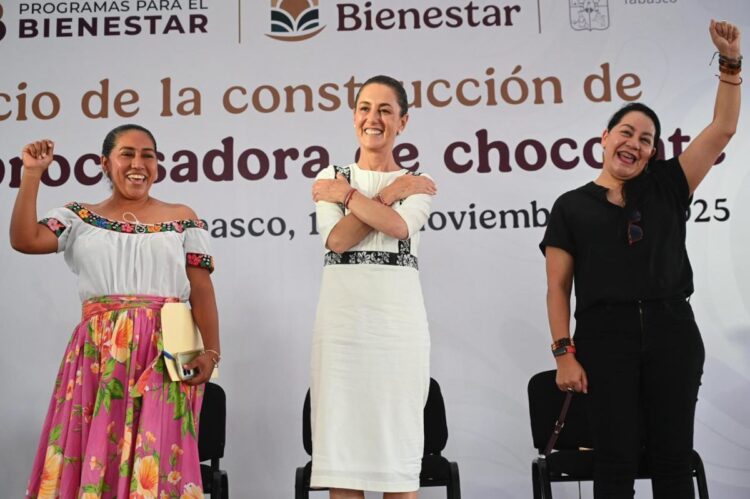 Presidenta anuncia primera planta procesadora de chocolate bienestar en Villahermosa, Tabasco