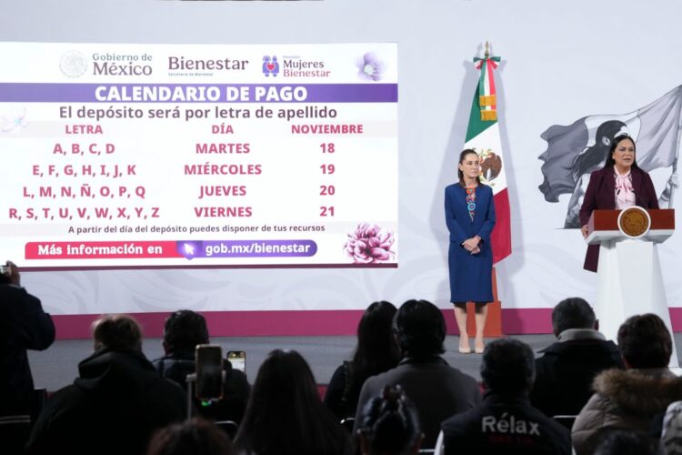 Del 18 al 21 de noviembre inicia pago a nuevas beneficiarias de la pensión Mujeres Bienestar