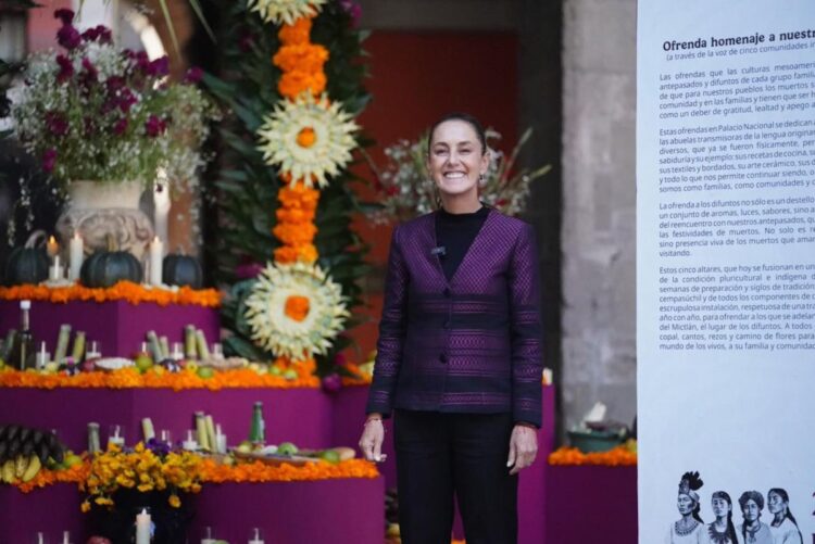 Este año dedicamos Ofrenda de día de Muertos a las mujeres indígenas: Claudia Sheinbaum