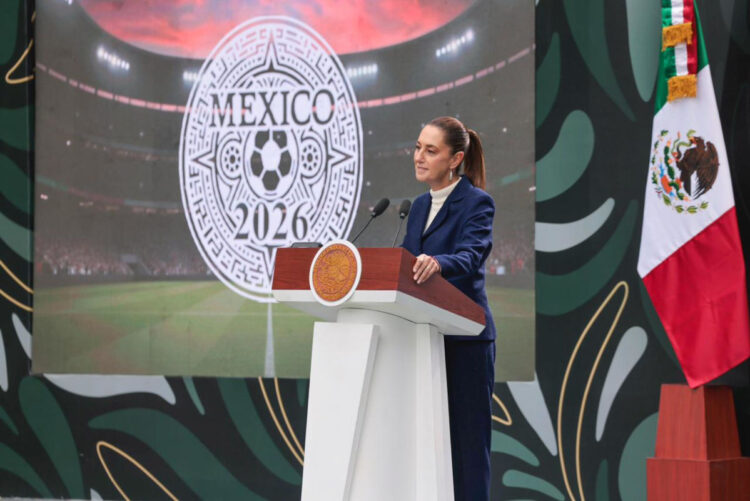 Presidenta presenta la Copa Mundial FIFA 2026