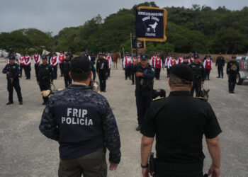 Secretario de SSP supervisa la capacitación de unidades equinas y caninas de la Guardia Estatal