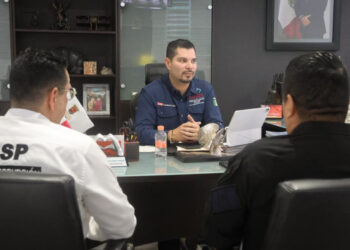 Secretario de SSP sostiene reunión de trabajo para fortalecer las estrategias de seguridad en Chiapas