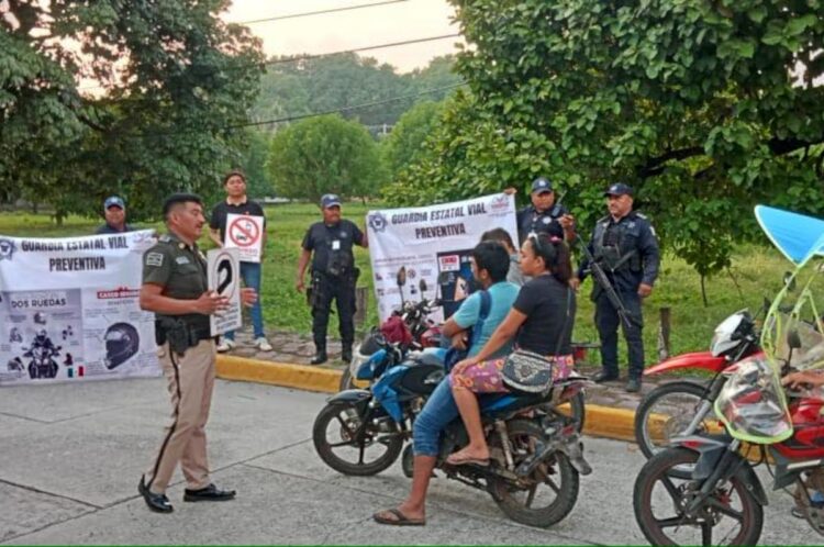 Impulsa SSP acciones de prevención vial en Chiapas 