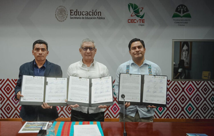 Cecytech y Tecnológico de Frontera Comalapa impulsan nueva Unidad Académica en San Juan Cancuc