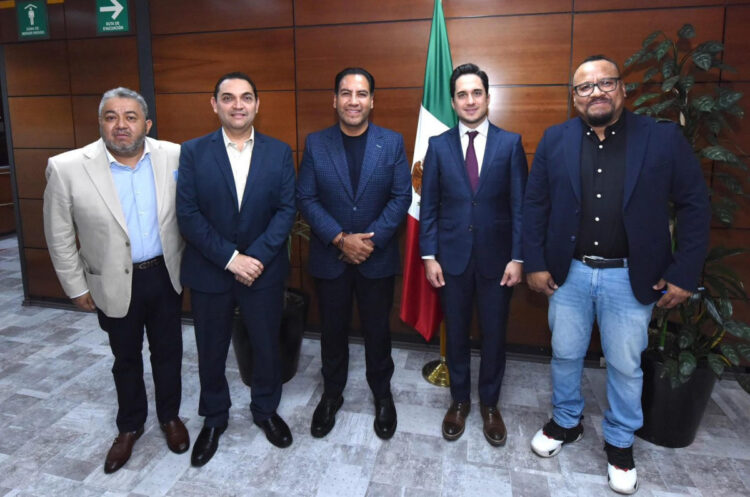 Eduardo Ramírez se reúne con el director general de Banobras, Jorge Mendoza Sánchez