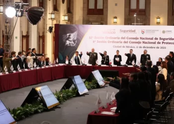 Eduardo Ramírez asiste a Sesión del Consejo Nacional de Seguridad, encabezada por Claudia Sheinbaum