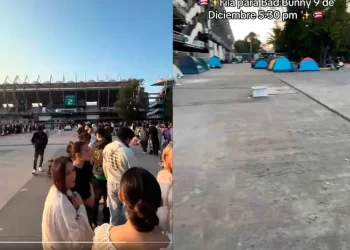 Entre casas de campaña y desvelos; así esperan los fans a Bad Bunny en el Estadio GNP