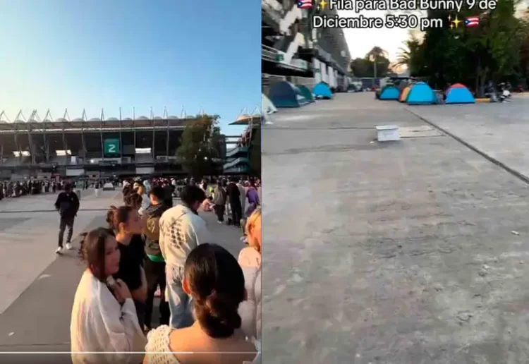 Entre casas de campaña y desvelos; así esperan los fans a Bad Bunny en el Estadio GNP