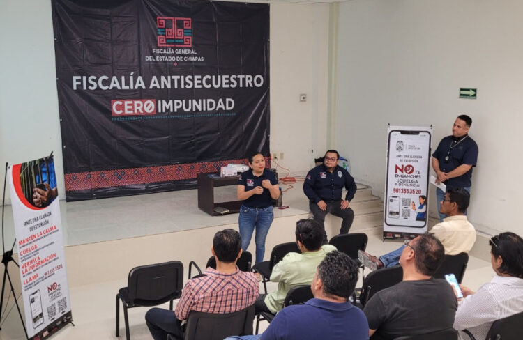 Fiscalía Antisecuestro promueve la prevención de la extorsión telefónica y difusión de No Te Enganches