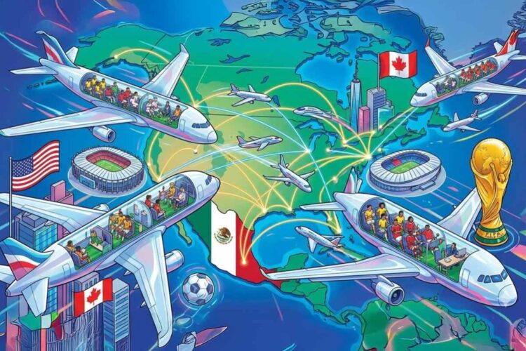 Entre goles y millas, los largos viajes son parte del juego en el Mundial 2026