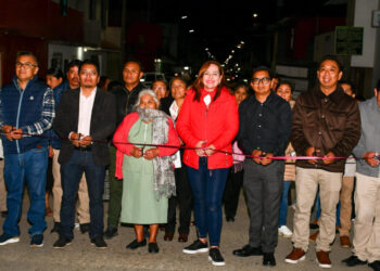 Inauguran nuevo alumbrado público en Nueva Palestina 