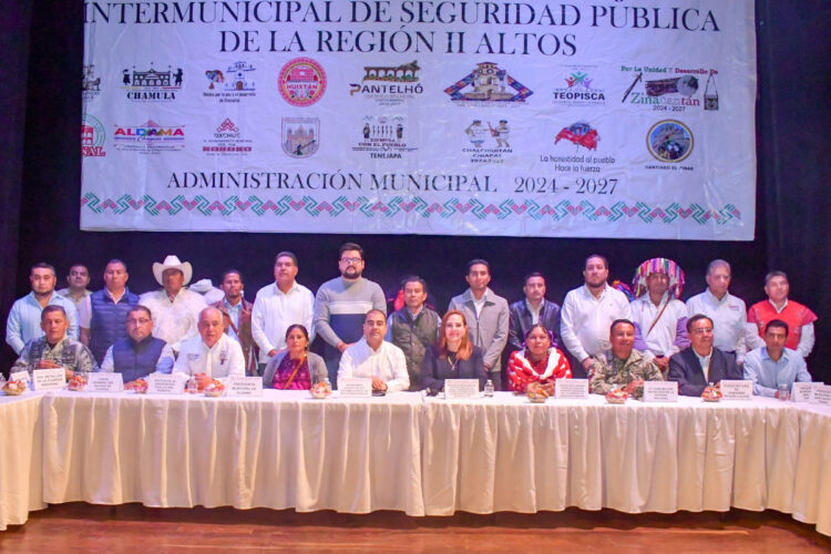 Fortalecen municipios de la Región II Altos coordinación en seguridad