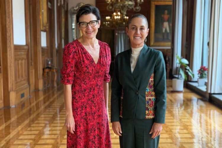 Sheinbaum recibe a Jane Fraser, CEO de Citi; dialogan sobre buenas perspectivas económicas